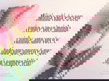 Amo você, minha rainha