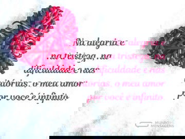 Infinito é o meu amor por você