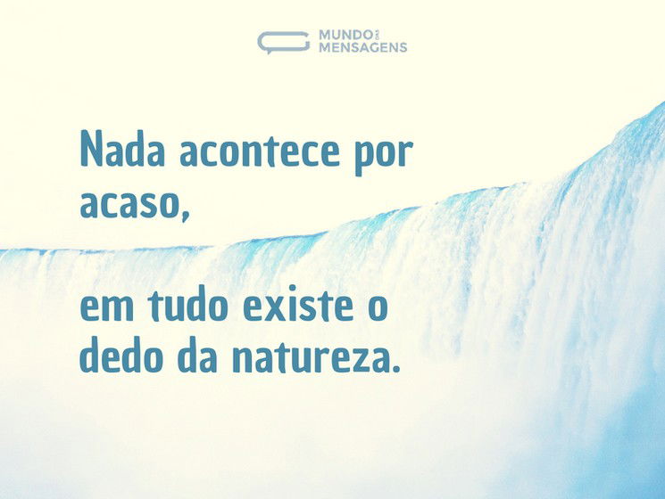 O dedo da natureza