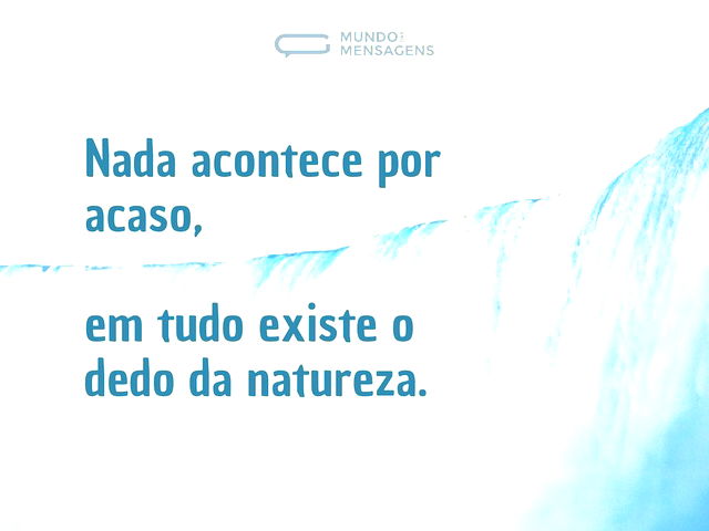 O dedo da natureza