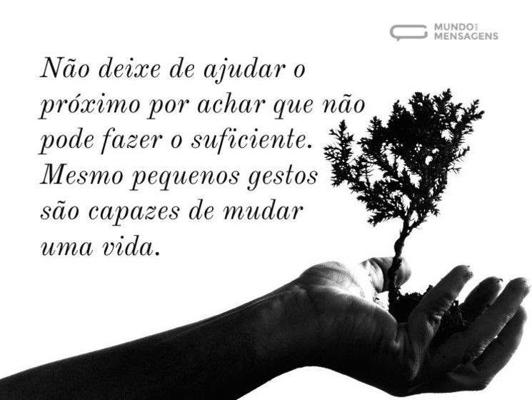 Pequenos gestos para ajudar o próximo