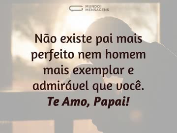 Pai perfeito e homem exemplar