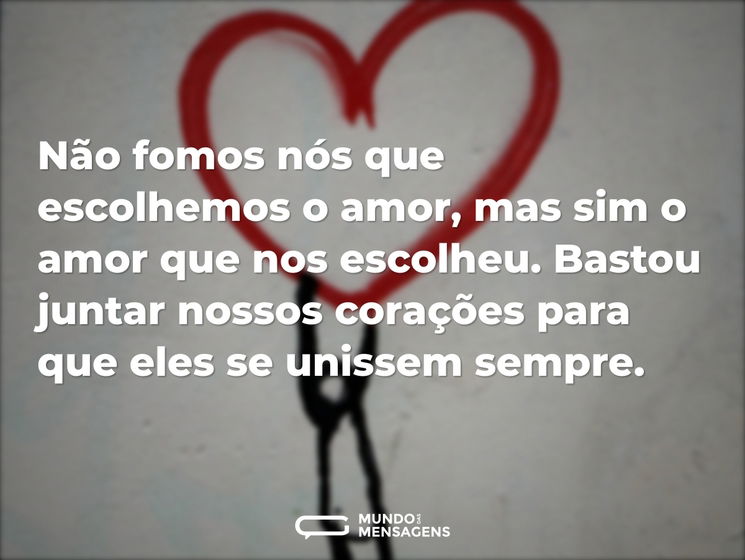 amor#nosescolheu