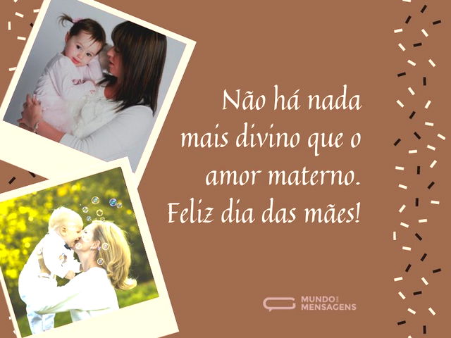 O amor materno é divino