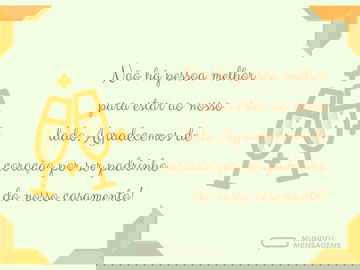 Sem dúvida nenhuma, o melhor padrinho