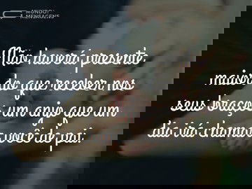 Um anjo nos seus braços