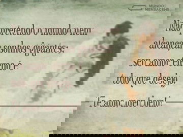 Seu amor é o que desejo