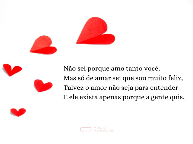 Um só motivo para o nosso amor