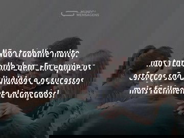 Em equipe é sempre mais fácil