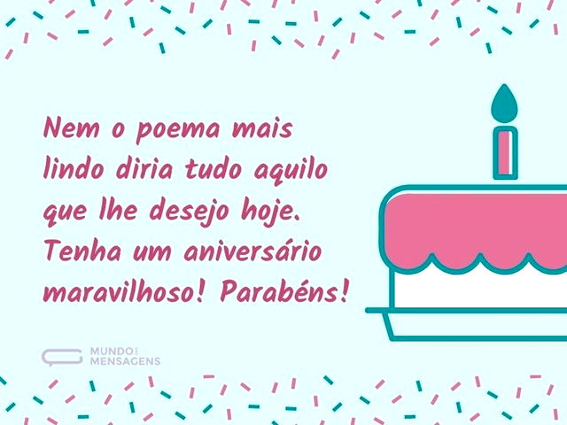 Um aniversário em poesia