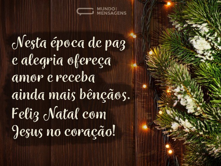 Natal com Jesus no coração