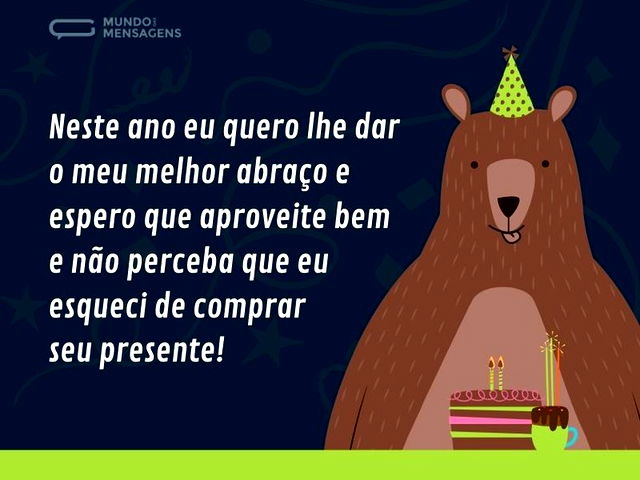 Um abraço de aniversário