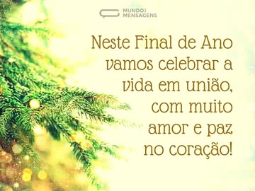 Amor e paz no final de ano