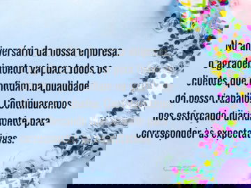 Agradecemos aos nossos clientes neste dia especial