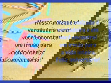 Um feliz aniversário para meu amigo de sempre