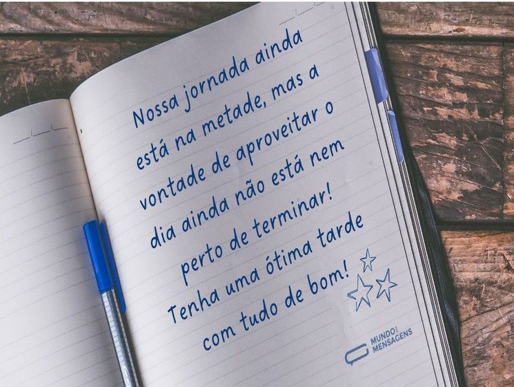 Uma ótima jornada continua nesta tarde