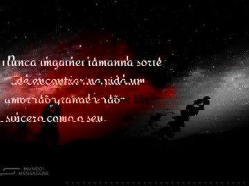 A sorte de um grande amor