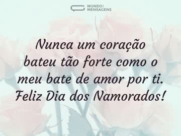 Meu coração bate forte de amor