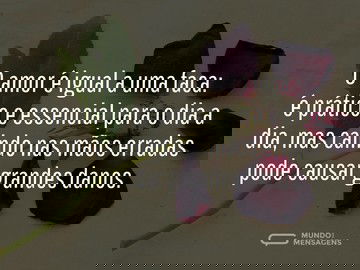 O amor requer que se saiba amar