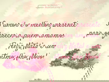 O melhor presente de Natal é o amor