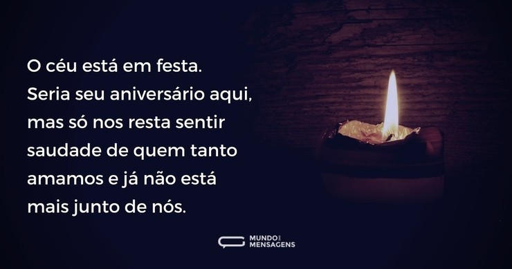 O céu está em festa - Mundo das Mensagens