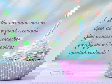 Muito carinho no seu aniversário, enteada