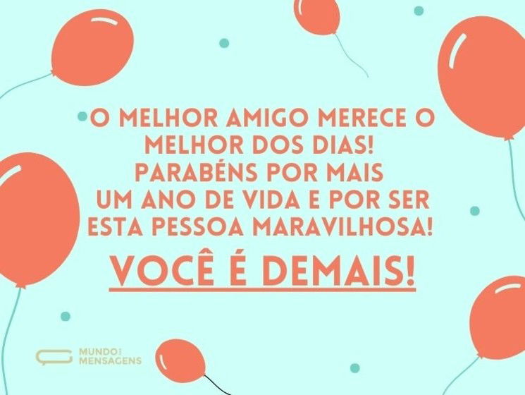 O melhor dia para o melhor amigo