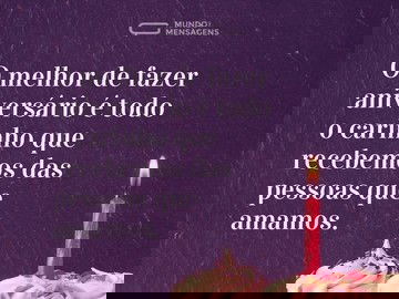 O melhor do aniversário