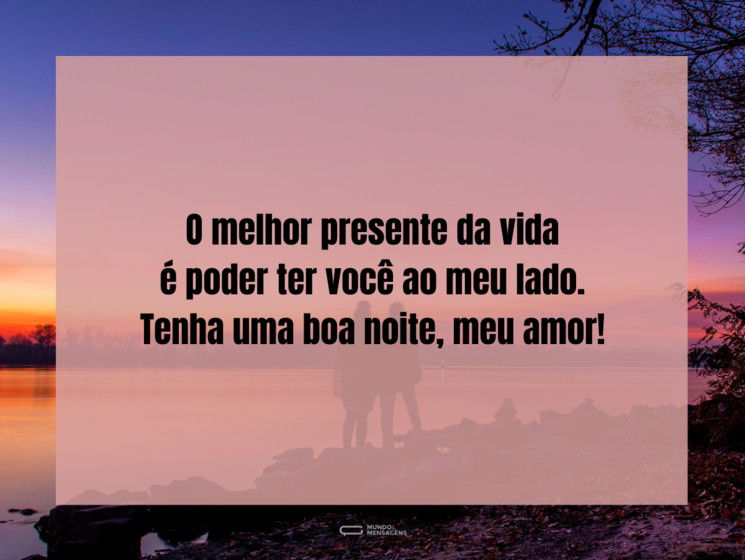 O melhor presente que a vida me deu é você