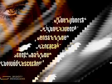 Ligue mais à sua mente e coração