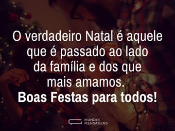 O Natal verdadeiro