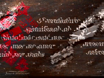 Amor e bondade para o Natal