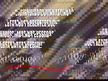 Votos de Feliz Natal para os amigos