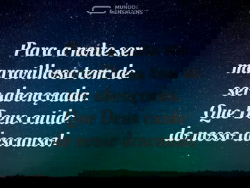 Noite linda, noite abençoada