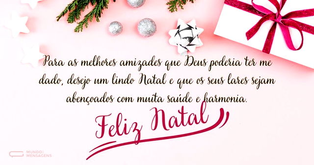 Um lindo Natal para melhores amizades