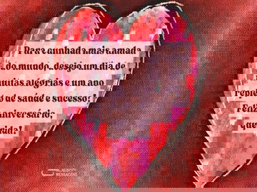 Um feliz aniversário para minha amada cunhada