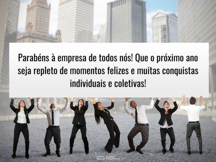 O dia de aniversário da nossa empresa