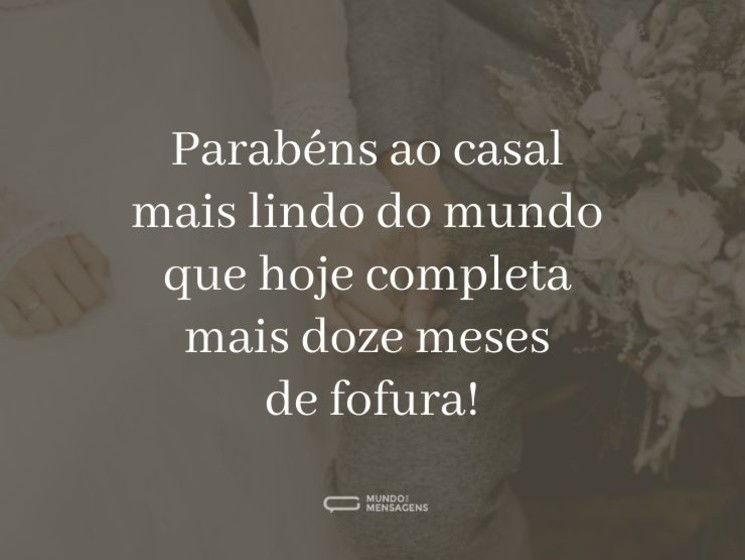 Parabéns ao casal mais lindo do mundo que hoje completa mais doze meses de fofura!