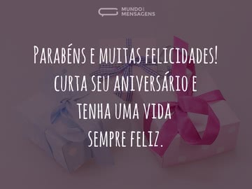 Que seja um aniversário alegre