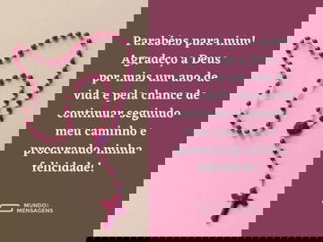 Parabéns para mim com gratidão a Deus