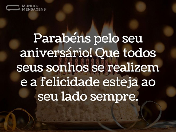 Frases de Aniversário Curtas - Mensagens de Aniversário