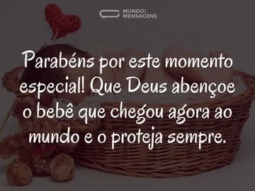 Um filho é uma dádiva de Deus