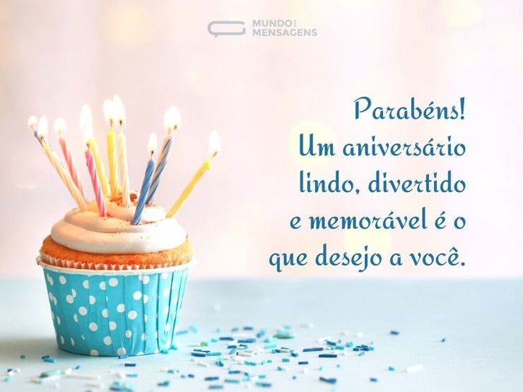 Desejos de um lindo aniversário - Mundo das Mensagens