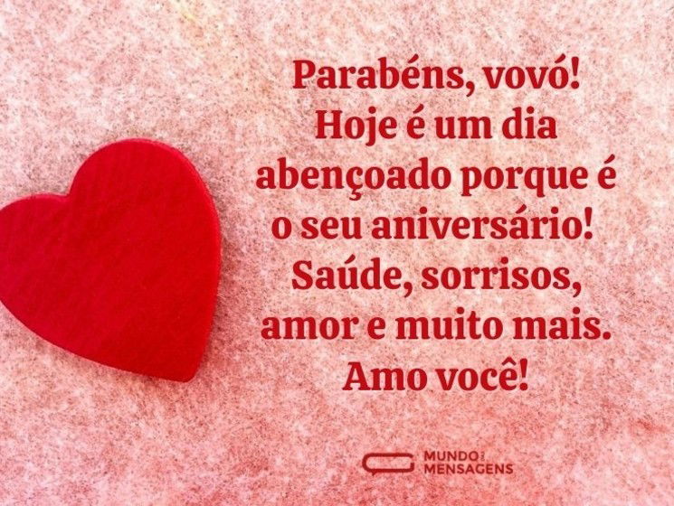 Parabéns pelo aniversário abençoado, vovó