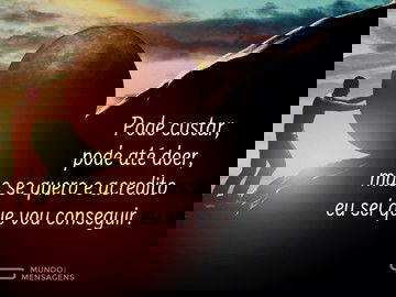 Eu sei que vou conseguir