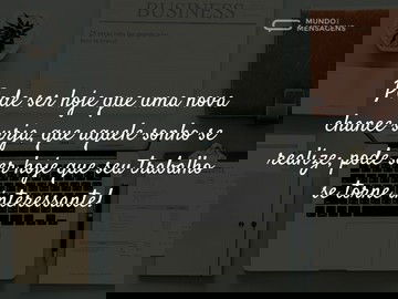 Um trabalho interessante