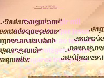 O amor de Jesus contra todas as tempestades