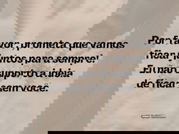 Eu e você, juntos para sempre