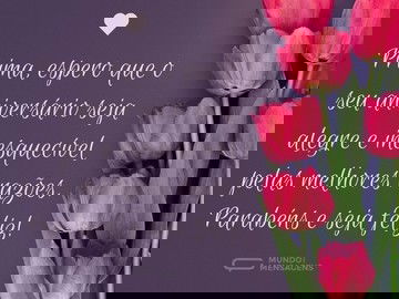 Aniversário alegre e inesquecível para prima