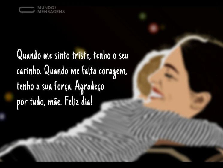Agradeço por tudo, mãe